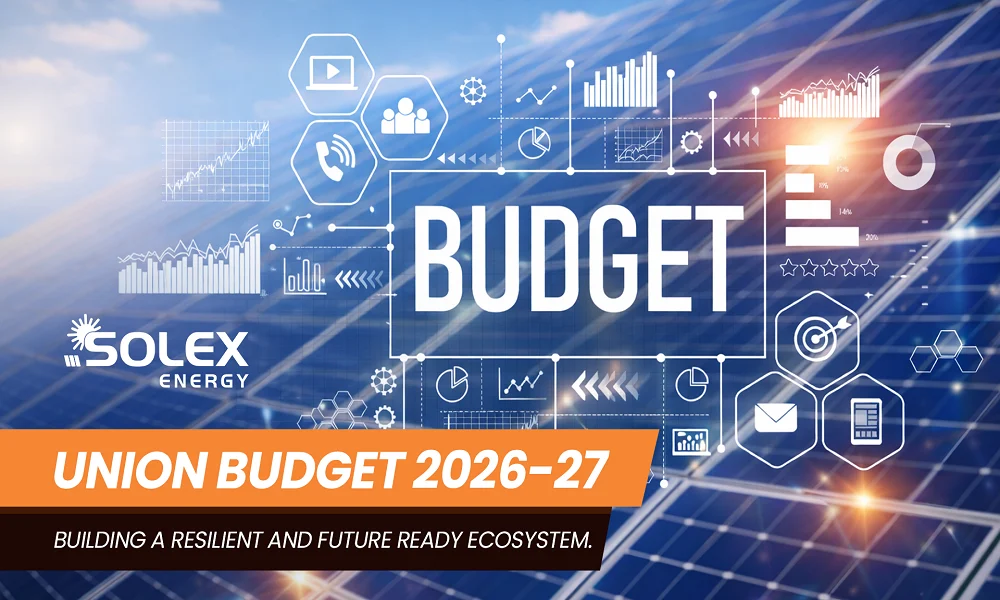 Solex Union Budget 2026 India’s Renewable Energy Future Banner